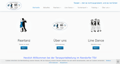 Desktop Screenshot of ntsv-tanzen.de