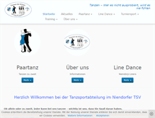 Tablet Screenshot of ntsv-tanzen.de